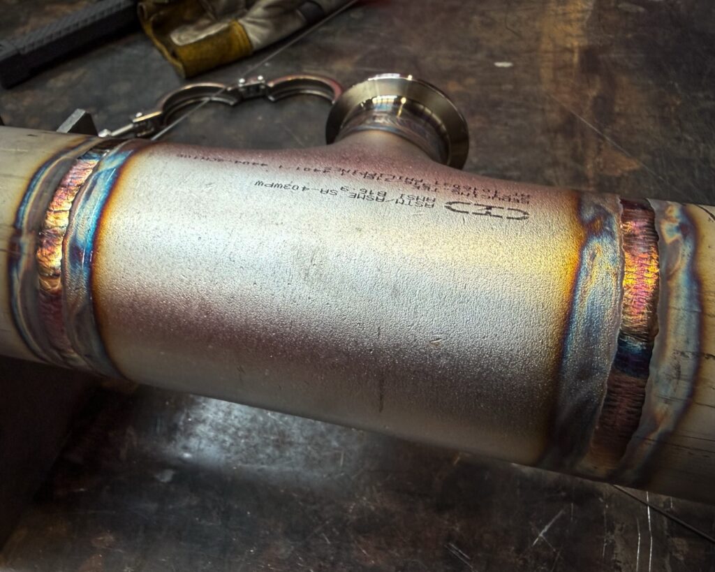 316L stainless steel TIG welded process pipework fabrication
